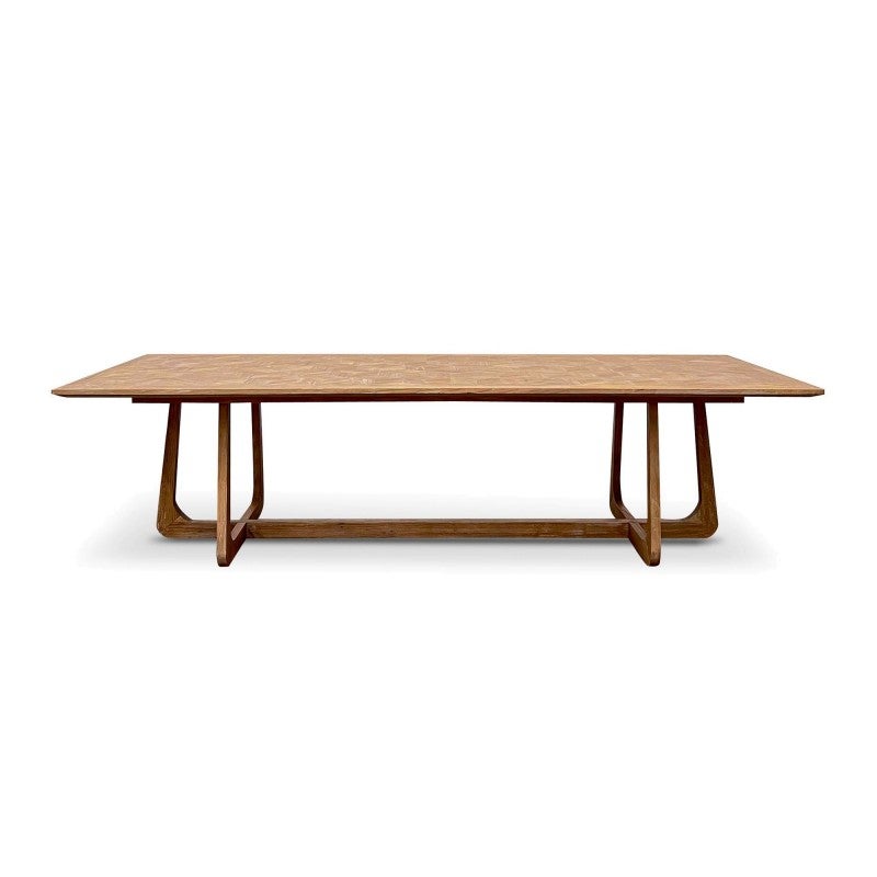 Frederick Wooden Dining Table, 300cm, Natural