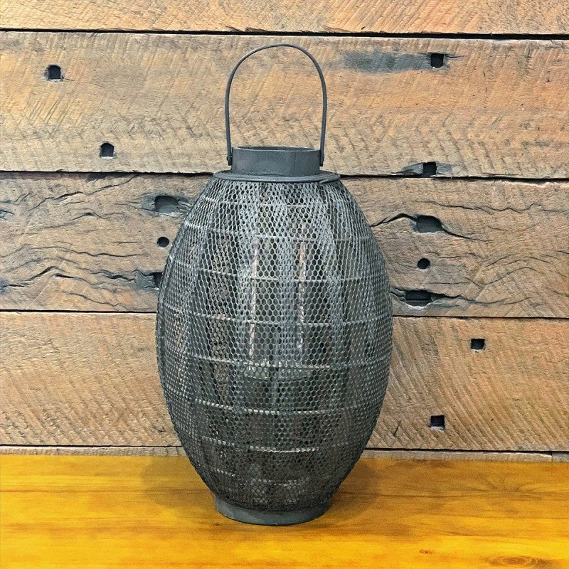 Timber Lantern Mariner Netted Timber Lantern, Small