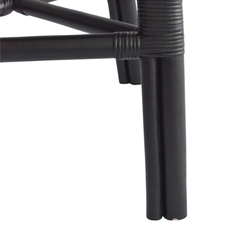 Fresno Rattan Counter Stool, Black