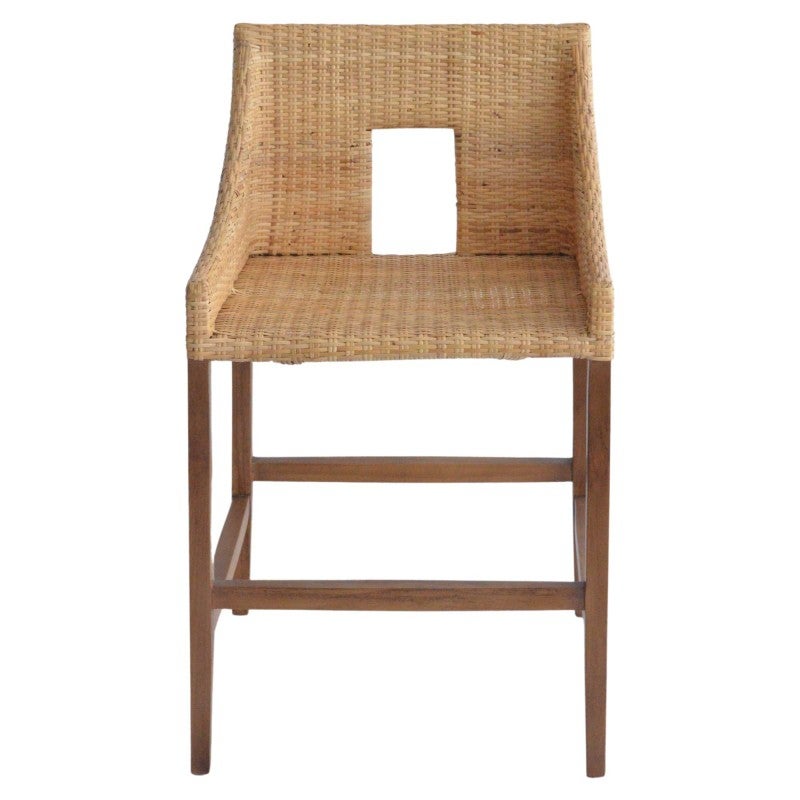 Wainscott Rattan & Timber Bar Stool