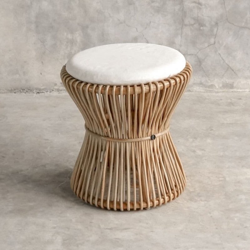 Round Ratta Stool Elements Mushroom Round Rattan Stool