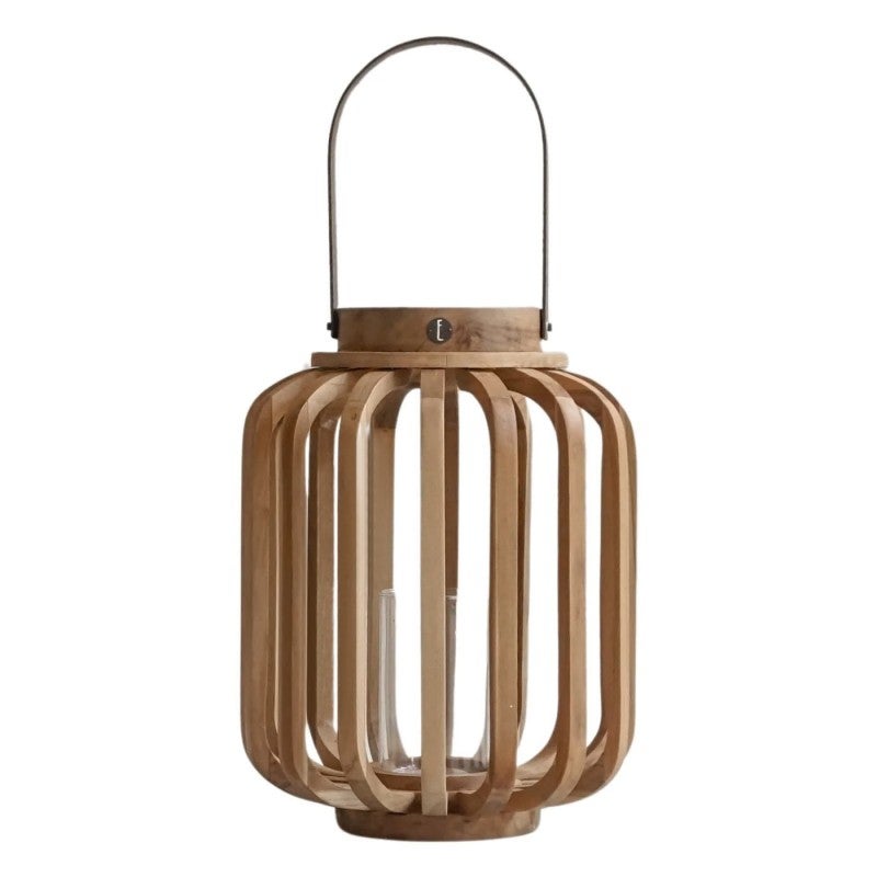 Timber Lantern Elements Genie Teak Timber Lantern, Small