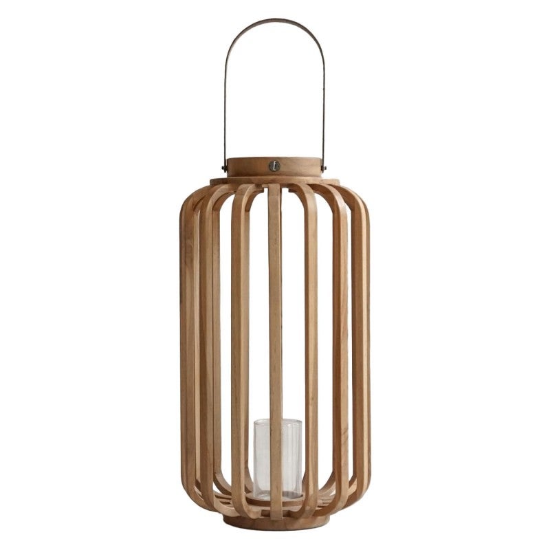 Timber Lantern Elements Genie Teak Timber Lantern, Large