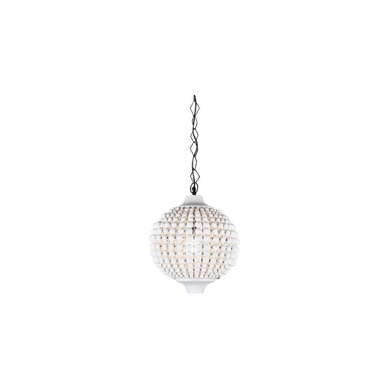 Kasbah Wooden Beaded Ball Pendant Light