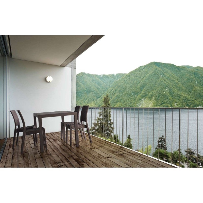 Siesta Orlando 5 Piece Commercial Grade Resin Rattan Outdoor Dining