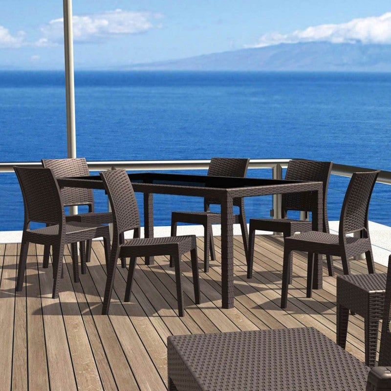 Siesta Tahiti 7 Piece Commercial Grade Resin Rattan Indoor / Outdoor