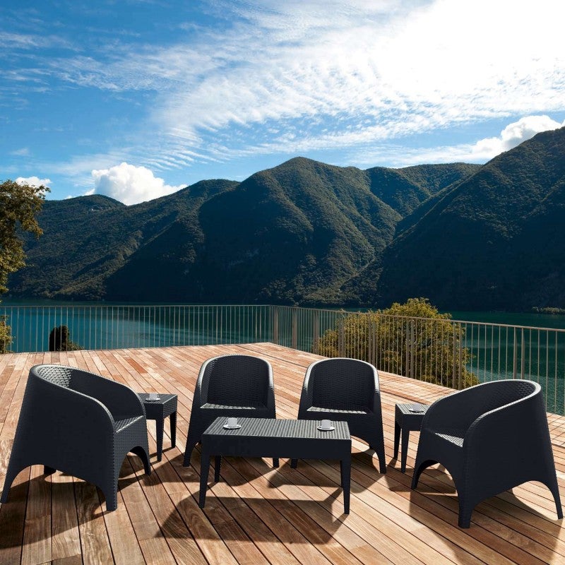 Siesta 7 Piece Aruba Commercial Grade Resin Rattan Outdoor Armchair