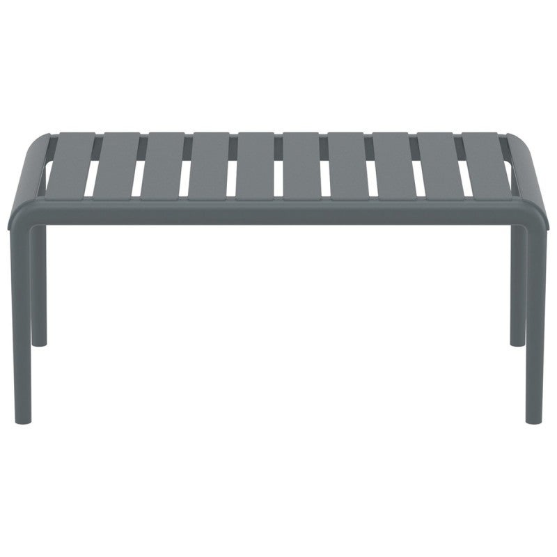 Siesta Paris Commercial Grade Outdoor Coffee Table, 90cm, Dark Grey