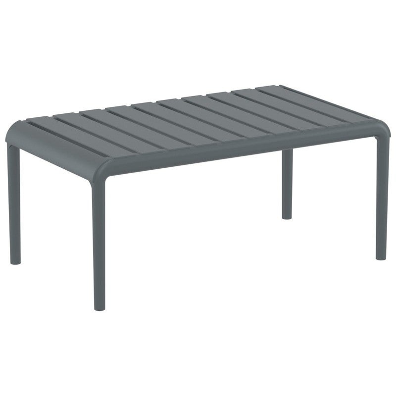 Siesta Paris Commercial Grade Outdoor Coffee Table, 90cm, Dark Grey