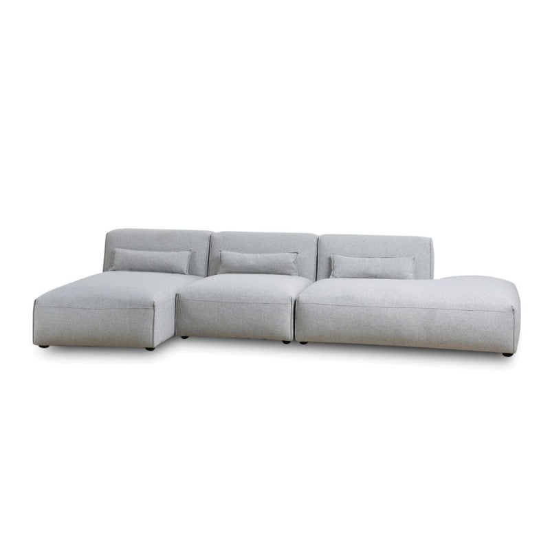 Rynik Fabric Modular Corner Sofa, 4 Seater with LHF Chaise, Sterling Sand