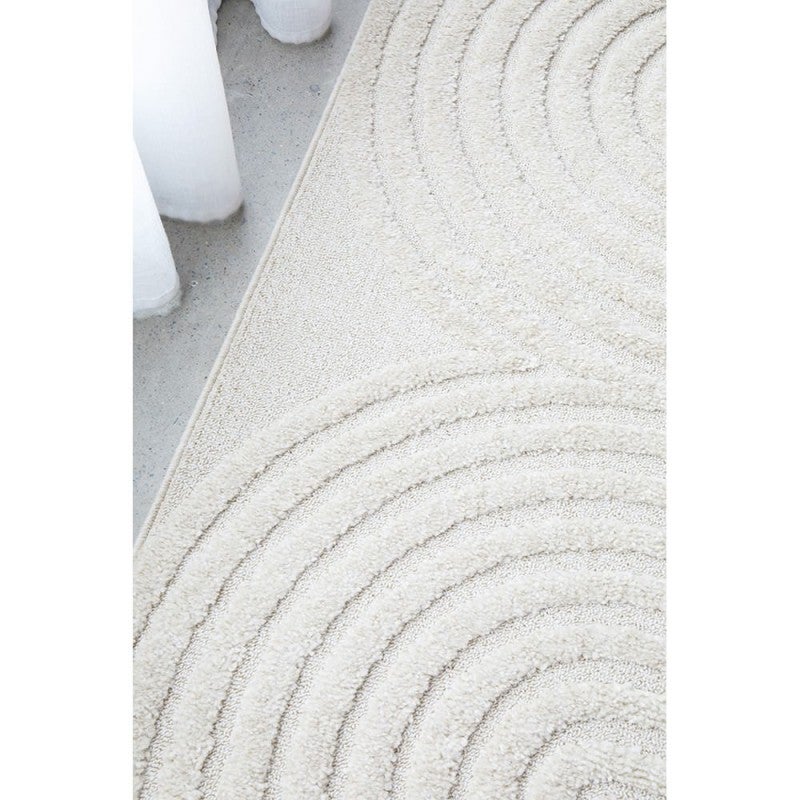 Modern Rug Lotus Rug Lotus Abbey Modern Rug, 290x200cm, White