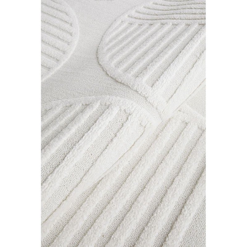 Modern Rug Lotus Rug Lotus Leo Modern Rug, 290x200cm, White