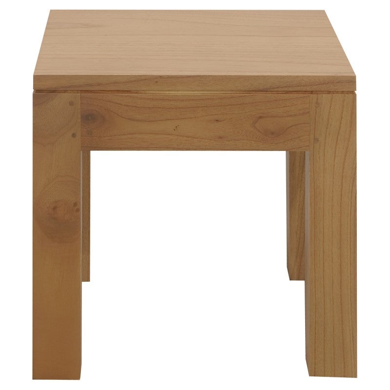 Amsterdam Mindi Wood Lamp Table, Small, Natural