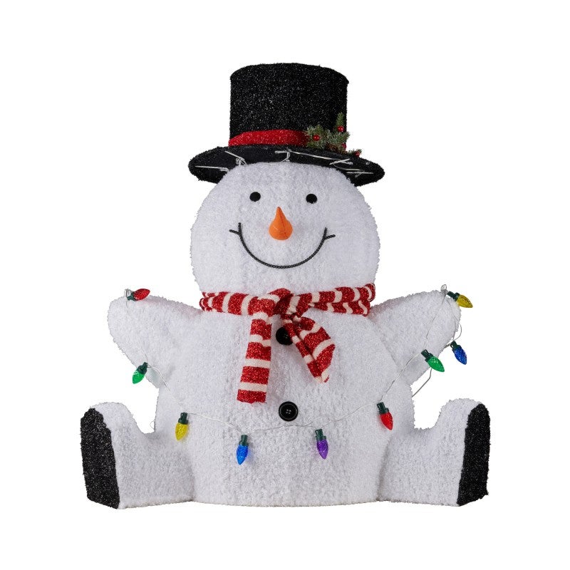 Noelle LED Light Up Indoor / Outdoor Christmas Snowman Figurine, 82cm