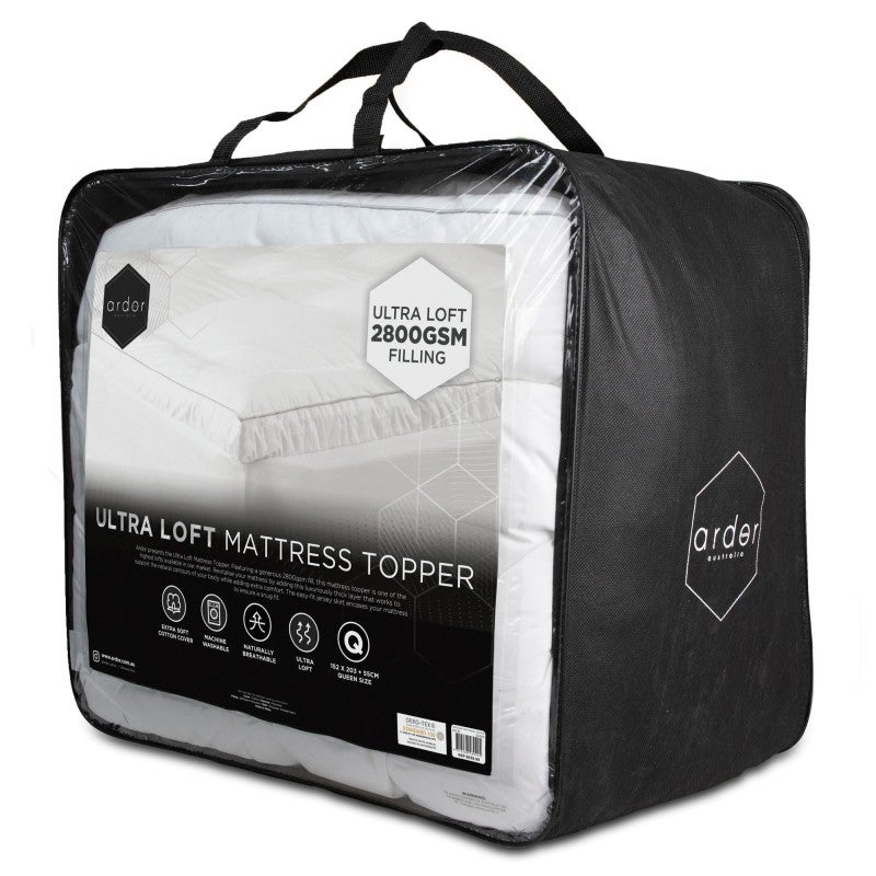 Ardor 2800gsm Cotton Standard Microfibre Mattress Topper, Single