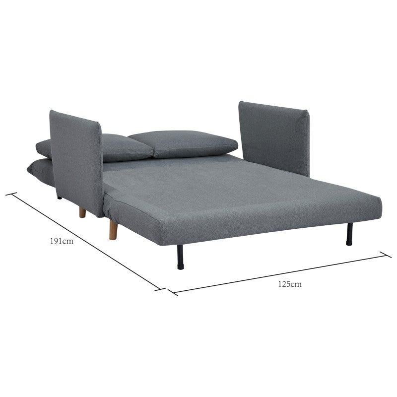 Flinton Fabric Fold Out Sofa Bed, 2 Seater / Double