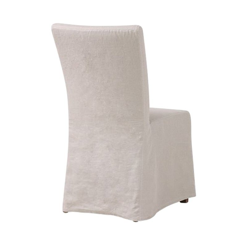 Pasquet Linen Slipcover Dining Chair, Oatmeal