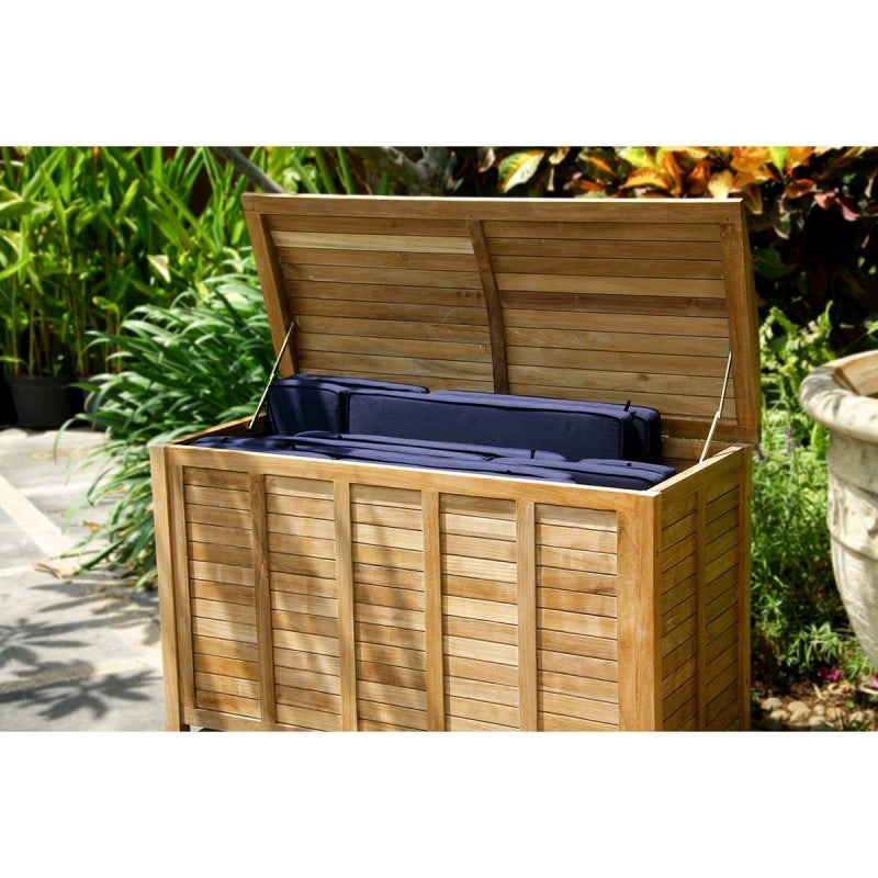 Melba Teak Timber Outdoor Storage Trunk
