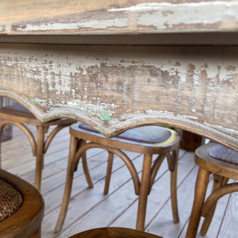 Timber Mer Brume De Mer Pine Timber Dining Table, 193cm
