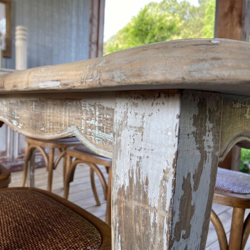 Timber Mer Brume De Mer Pine Timber Dining Table, 193cm