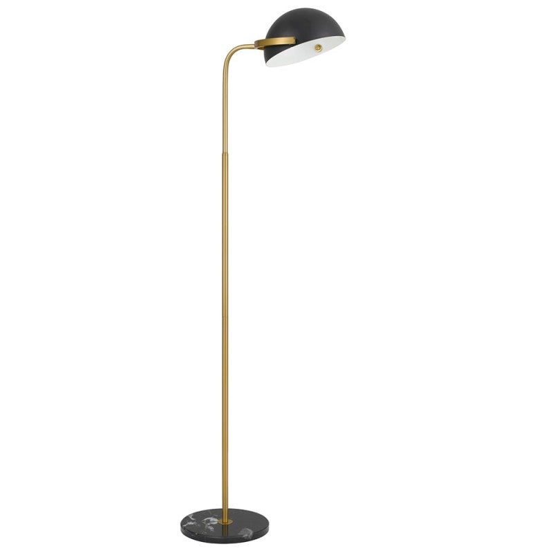 Pollard Marble & Metal Bankers Floor Lamp