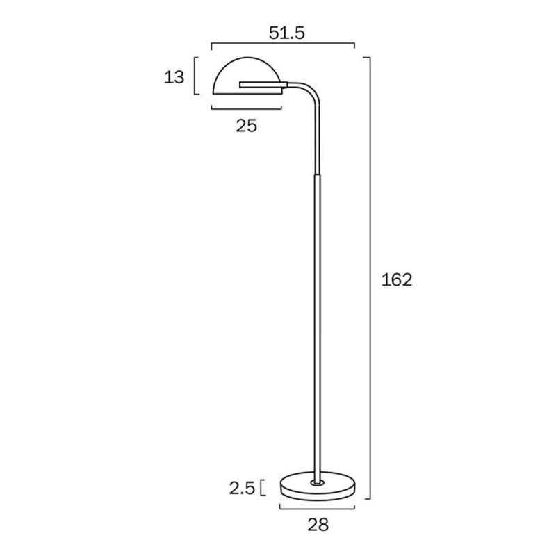 Pollard Marble & Metal Bankers Floor Lamp