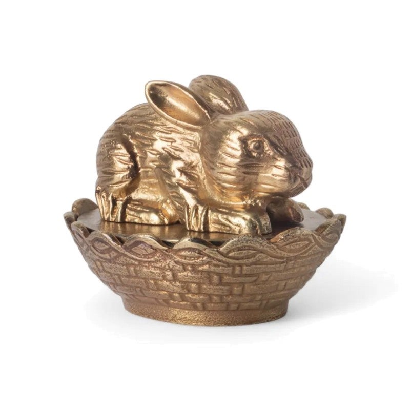 Goldie Aluminium Rabbit Trinket Box