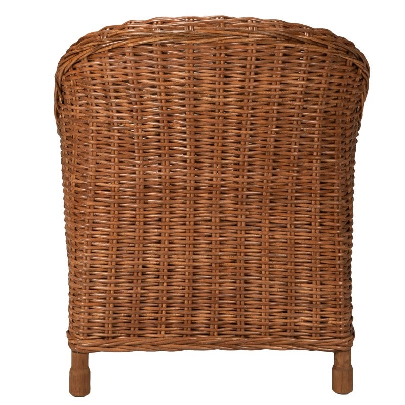 Sam W Rattan Sam Rattan Armchair, Antique Brown