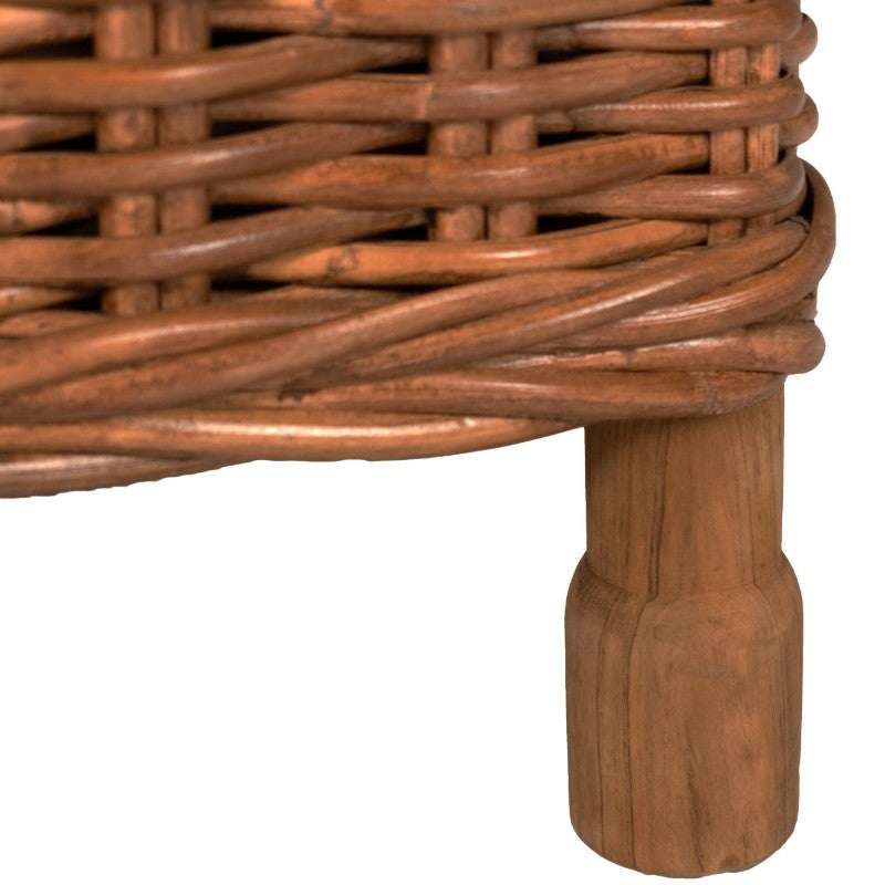 Sam W Rattan Sam Rattan Armchair, Antique Brown
