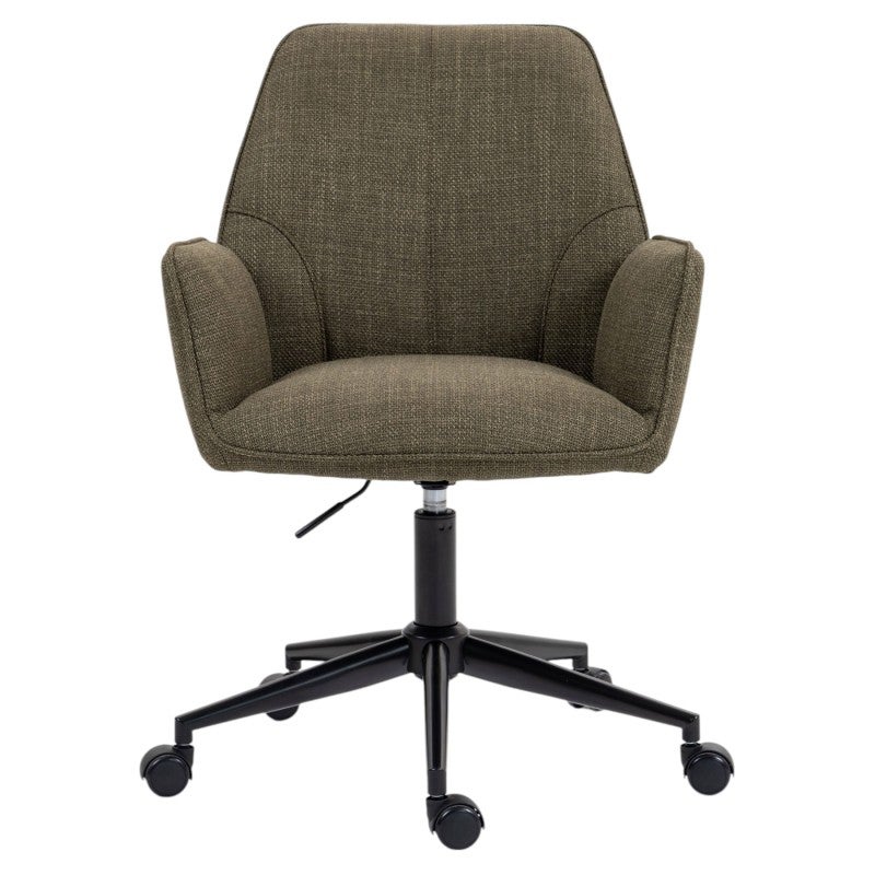 Springy Work Chair Spring Fabric Office Chair, Olive