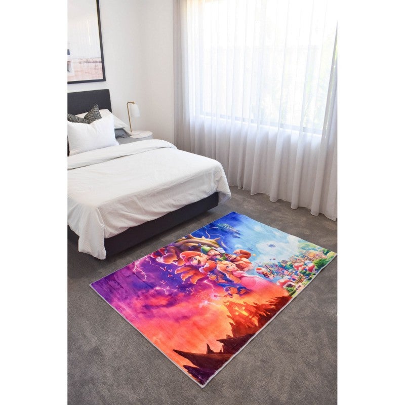Super Mario Machine Washable Kids Rug, 160x225cm
