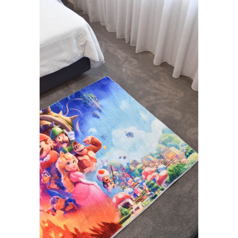 Super Mario Machine Washable Kids Rug, 80x150cm
