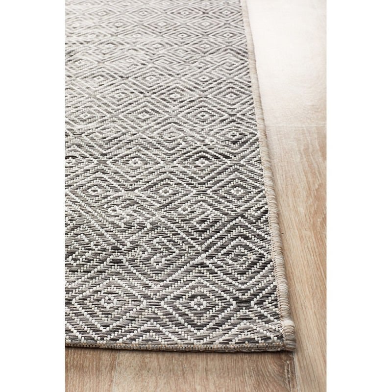 Terrance Arrow Indoor / Outdoor Runner Rug, 80x300cm, Grey