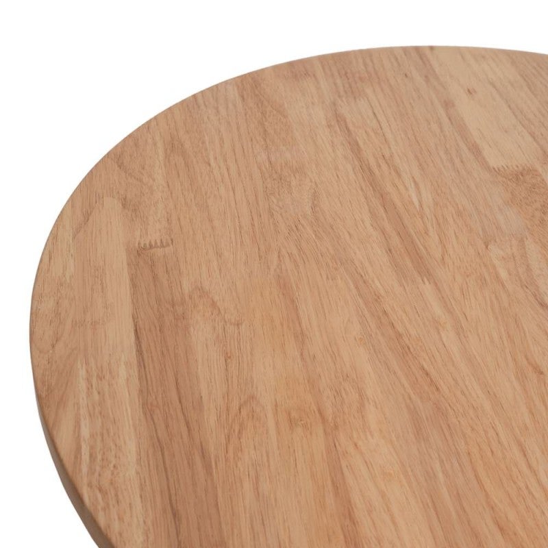 Timber Rounds Tabletop Ravellon Commercial Grade Rubberwood Timber Round Table Top, 70cm, Natural