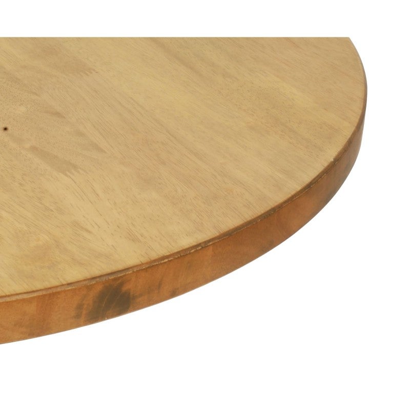 Timber Rounds Tabletop Marnox Commercial Grade Rubberwood Timber Round Table Top, 70cm, Light Oak