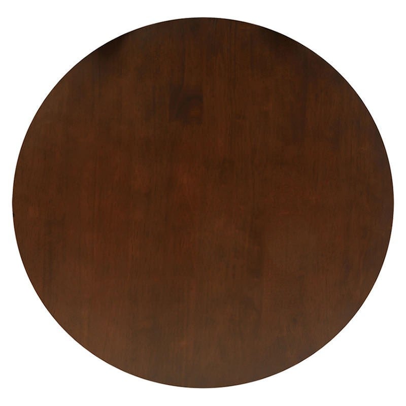 Timber Rounds Tabletop Marnox Commercial Grade Rubberwood Timber Round Table Top, 70cm, Walnut