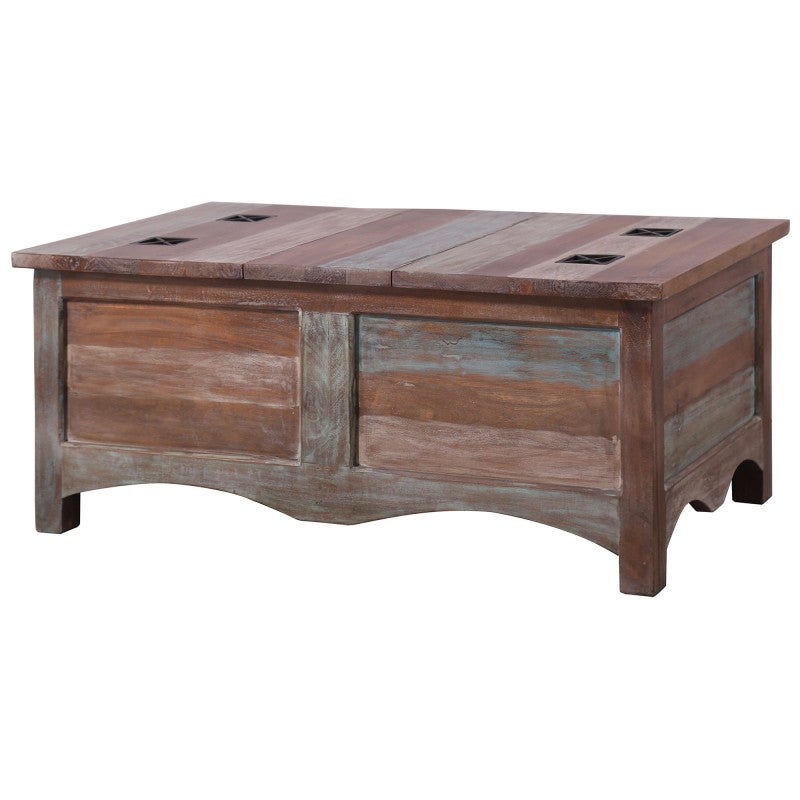 Dyce Mango Wood Storage Trunk Coffee Table, 106cm
