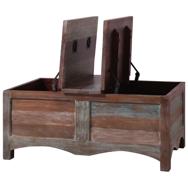 Dyce Mango Wood Storage Trunk Coffee Table, 106cm