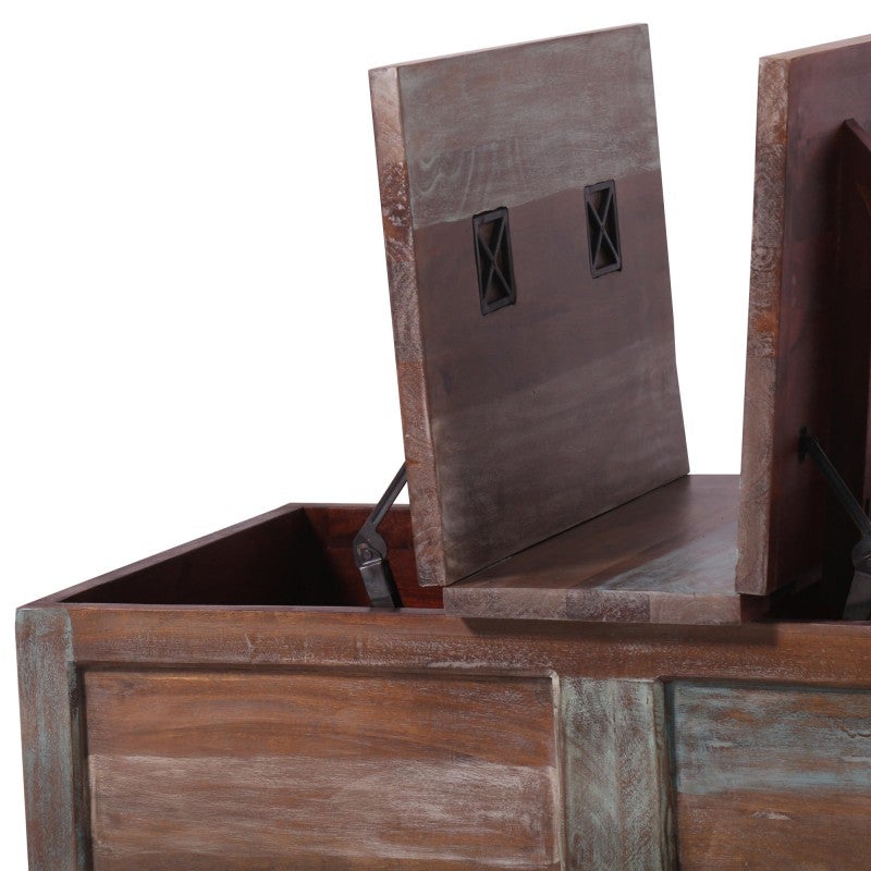 Dyce Mango Wood Storage Trunk Coffee Table, 106cm