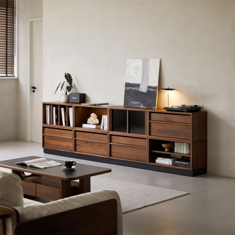 Naruki American Walnut Timber Modular Storage Unit, Type A