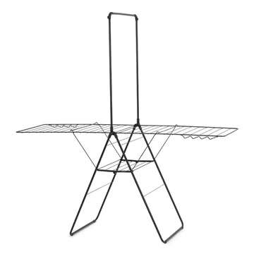 Brabantia HangOn Clothes Drying Rack with Garment Rack, 25m, Matt Black