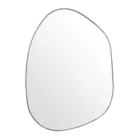 Pollock Metal Frame Wall Mirror, Small, Black