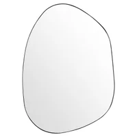 Pollock Metal Frame Wall Mirror, Large, Black