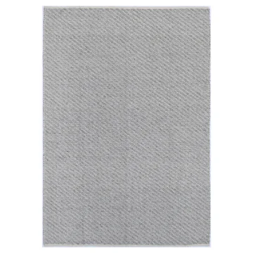 Basalt Handwoven Wool Rug, 225x125cm, Grey