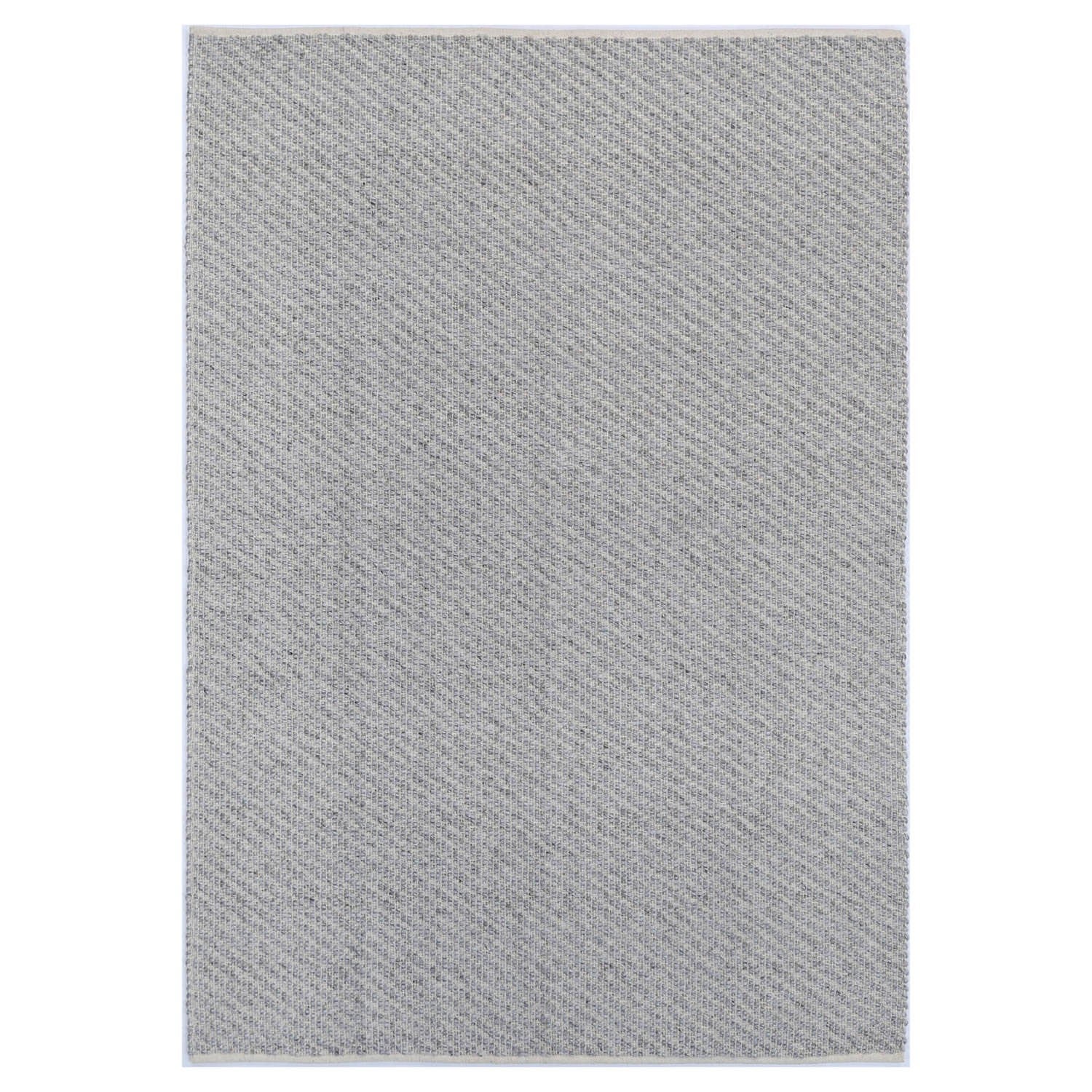 Basalt Handwoven Wool Rug, 280x190cm, Grey