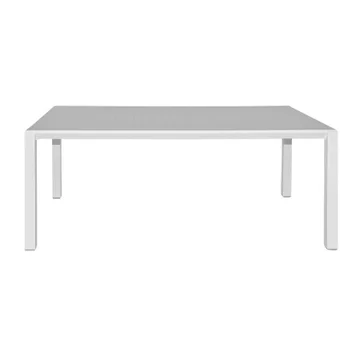 Aria Italian Made Commercial Grade Outdoor Coffee Table, 100cm, White