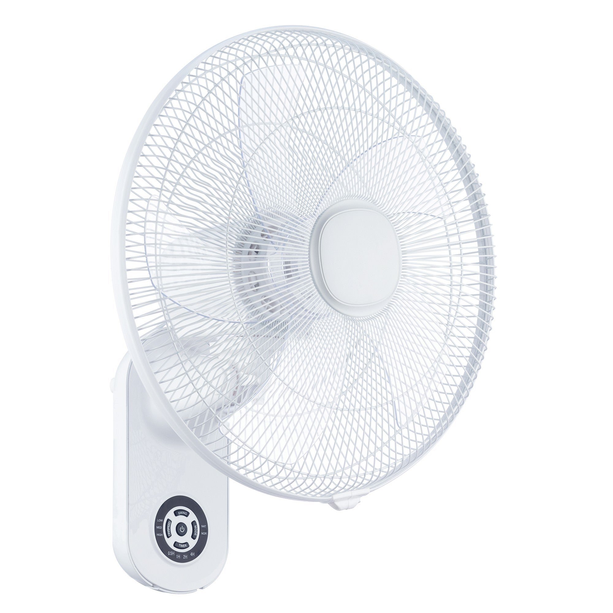 Rider Oscillating Wall Fan with Remote, 40cm / 16"