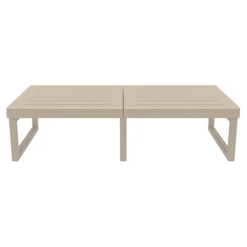 Siesta Mykonos Outdoor Coffee Table, 130cm, Taupe