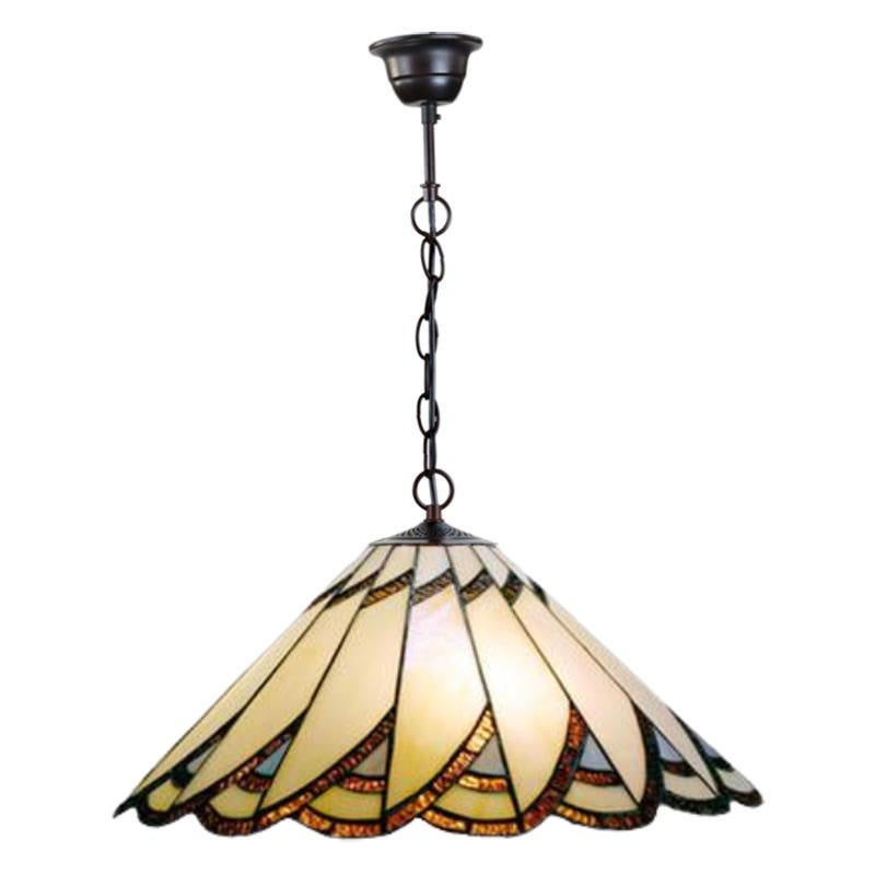 Vintage stained glass on sale pendant light