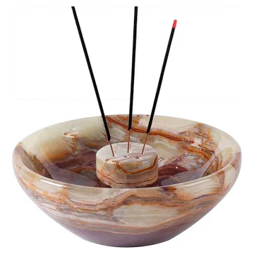 Orvieto Marble Tray Incense Holder, Green